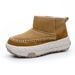 Tire winter sole 2025 new model with plush and thick cotton short tube snow boots women's shoes_vogvips.com