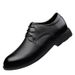 Men's Shoes, Leather Shoes, Niu Er Embossed Grid. Inner Heightening Leather Shoe Size Dress_vogvips.com