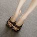 Sexy Leopad Pint Mules Squae Toe Sandals 2026 New Style One Stap Chunky Heel High Heels Fo Women Summe Outdoo_vogvips.com