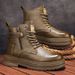 Autumn New High-top Martin Men's Trendy Versatile Work Thick-soled Ankle Boots Casual Leather Shoes_vogvips.com