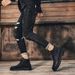 New Leather Spring Men's Shoes High-top Men's Heightening Tooling Martin Boots_vogvips.com