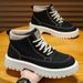 Martin Boots Men's New Autumn High Top Shoes Men's Casual Workwear Boots Trendy Boots Versatile Thick Soled Trendy Shoes_vogvips.com