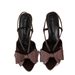 Summer New Casual Women's Shoes, Multi-color Bow-decorated High-heeled Sandals, Stiletto Pointed-toe Fashion Sandals_vogvips.com
