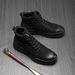 European Warm Series Men's Trendy Fashion Martin Autumn Winter New Fleece-Lined Short Outdoor Snow Boots_vogvips.com