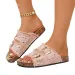 2026 Latest Explosive One Word Slippers For Women Flat Fashion Flash Diamond Sandals Cork Trendy Cool Dragging Beach_vogvips.com