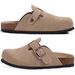 CRACOMIN Fashion Women's Mules Cork Insole Unisex Clogs Slippers Water Corrugated Sole Non-slip Men's Sandals With Arch Support_vogvips.com