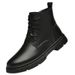 Martin Boots Men's Mid-top Leather Boots Men's Casual High-top Leather Shoes_vogvips.com