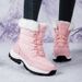 New Winter Velvet Thickened Warm And Wear-resistant Outdoor Hiking Shoes, Snow Boots For Women, High Top Cotton Shoes_vogvips.com