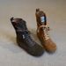 Women Boxing Boots Cowhide Version ~ Suede Genuine Leather Martin For Women, Round Toe, Flat Sole, Slimming Lace-Up Boxing Boots, Versatile_vogvips.com