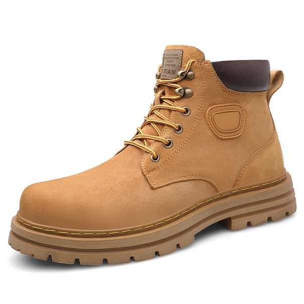 Breathable Velvet Martin Boots Men's Style Retro Tooling Shoes Platform Short Boots Casual Shoes Men's Shoes_vogvips.com