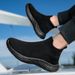 Large Breathable Fly Woven For Men, Lightweight Soft Soled Couple Shoes, Fashionable And Versatile, Casual One Foot_vogvips.com