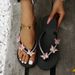 Stylish Rhinestone Butterfly Platform Slipper Women Plus Size Wedge Slipper Women_vogvips.com