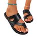 Cross-border Foreign Trade European And American Color-blocked Fashion Toe-loop Beach 2025 Summer New Fish-mouth Large_vogvips.com
