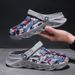 Large Size 45 Beach Men's Hole Shoes, Straight Line Sandals, Home Semi Trailer, Outdoor Camouflage Knife Sole Slippers_vogvips.com