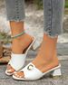 2026 New Versatile Square-Toed Open-Toe Women, Stylish Metal Buckle High-Heel Sandals For Outdoor Wear_vogvips.com