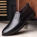 Autumn New Slip-On Business Wear-Resistant Breathable Lace-Up First Layer Cowhide Formal Men's Shoes_vogvips.com