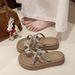Foreign Trade Chinese-style Mid-heel Rhinestone Butterfly Platform Women, Suitable For Outdoor Wear, 2025 Summer_vogvips.com
