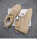 Mens Black High Top Platform Boots With Velcro Strap And Letter Print_vogvips.com