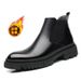 European Warm Series Winter Cotton Martin Mid-Top British Style Slip-On Short Thick Sole Korean Version Trendy Motorcycle Leather Boots Men_vogvips.com
