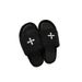 Women's Cross-Strap Furry 2026 New Model Height-Increasing Flat-Heel Home Black Lamb Wool Plush Slide Slippers_vogvips.com