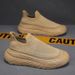 Euro Step Spring New Sports Breathable Sneakers Casual Autumn Men's Work Cloth Shoes_vogvips.com