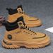 European Warm Series High-top Shoes Autumn Winter New Outdoor Work Safety Men's Sports Casual Wear-resistant Thick-soled Martin Boots_vogvips.com