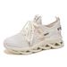 Summer Women's Breathable Hollow Flyknit Mesh Shoes, Women's Korean Style Versatile Thick-Soled Sports Shoes, Casual Run_vogvips.com