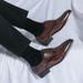 Euro Step Large Size Business Formal British Brogue Groom Wedding Men's Patent Leather Pointed Toe Shoes_vogvips.com