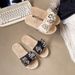 Womens Summer Thick Sole Flat Sandals Vacation Style Beach Sandals All Day Comfort Perfect For Skirts Pairing Suit For Beach And Water Activities_vogvips.com