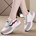 Women's New Spring And Autumn Leather Sneakers, White For Female Students, Korean Style Versatile Flat Casual Shoes,_vogvips.com