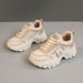 H6579 New 2025 Color-Block Dad Thick-Soled Sports Leather Height-Increasing Shoes For Women Students Fashion Korean_vogvips.com