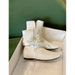 2025 Fall/Winter New Niche Design Lace-Up Height-Increasing White Ankle For Women, Vintage Slim Boots_vogvips.com