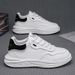 Men's Spring 2025 New Versatile Thick Soled Board Fashionable, Simple, Trendy, Versatile, Casual, Little White Shoes For_vogvips.com