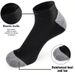 5 Pairs Ankle Running Men Solid Sweat Absorbing Short Comfortable Breathable Low Cut Sport Socks_vogvips.com