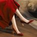 C786-1 Chinese Style Red High Heels Xiuhe Wedding Bride 2025 New Toast Shoes Size 32-43_vogvips.com