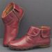 Casual Plus Size Leather Martin Boots, Women's Boots_vogvips.com