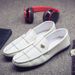 Suitable For All Seasons 2025 Spring Loafers Men Korean Fashion Slip-On Lazy Casual Leather Shoes Business One-Push Trendy Sen Sheng_vogvips.com