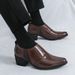 Formal Business Leather Men, Large Size High Heels, Height Increasing Office For Groom, Wedding Shoes_vogvips.com