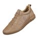Euro Step 2025 Autumn New Low-top Casual Leather Slip-on Elastic Band Electric Embroidery Versatile Korean Style Men's Shoes_vogvips.com
