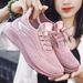 Women's Versatile New Mesh Breathable Sneakers Solid Color Fashion Casual Soft Sole Lihtweiht Sinle Shoes_vogvips.com