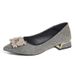 Pointed Toe Shallow Mouth 2026 New French Style Chunky Commuting Rhinestone Heel Plus Size Women's Shoes 41 To 43_vogvips.com