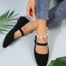 2024 Spring New Arrival European And American Style Plus Size Low Heel Square Toe Shallow Mouth Embroidered Women's Slip On Comfortable Single Shoes_vogvips.com