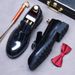 【 Promotion 】 Men's Business Bull Lined Thick Soled Painted Tassel Raised Dress Genuine Versatile Big Head Leather Shoes_vogvips.com