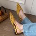 Handwoven Leather Sandals (Luxury Boho Slides - Breathable Braided Design & Arch Support, Stylish Summer Open-Toe Shoes For Women)_vogvips.com