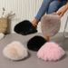 Autumn And Winter Hot Selling Plus Size Solid Color Fluffy Big Fur Slippers, Soft Bottom Flat Bottom Winter Baotou Home Warm Cotton Slippers_vogvips.com