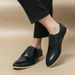 Euro Step 2025 New British Brogue Casual Trendy Breathable Fashion Pointed Leather Formal Business Men's Shoes_vogvips.com