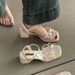 2026 Spring/Summer New Collection: Stunning High-Heeled Sandals Women, Elegant French Style Chunky Heels, Mid-Heel,_vogvips.com