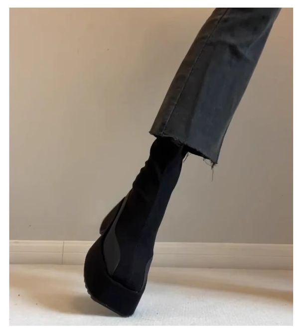 Women's Petite Martin Boots Genuine Leather Slim Fit High Heel Wedge Ankle Autumn Winter Style Platform Boots_vogvips.com