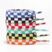 "Track Chess" 8mm Creative Two Color Polyester Flat Shoelaces Suitable For Canvas Shoes, White Shoes And High Top Shoes_vogvips.com