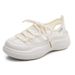 Women's White Sneakers, Mesh, Breathable, Versatile, New Model 2025 Summer, Beach Shoes, Sandals, Trendy On Instagram_vogvips.com